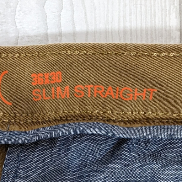 Urban Pipeline Men's Chino Pants Size 37 Waist 30 Length Inseam Slim Straight - Picture 7 of 9